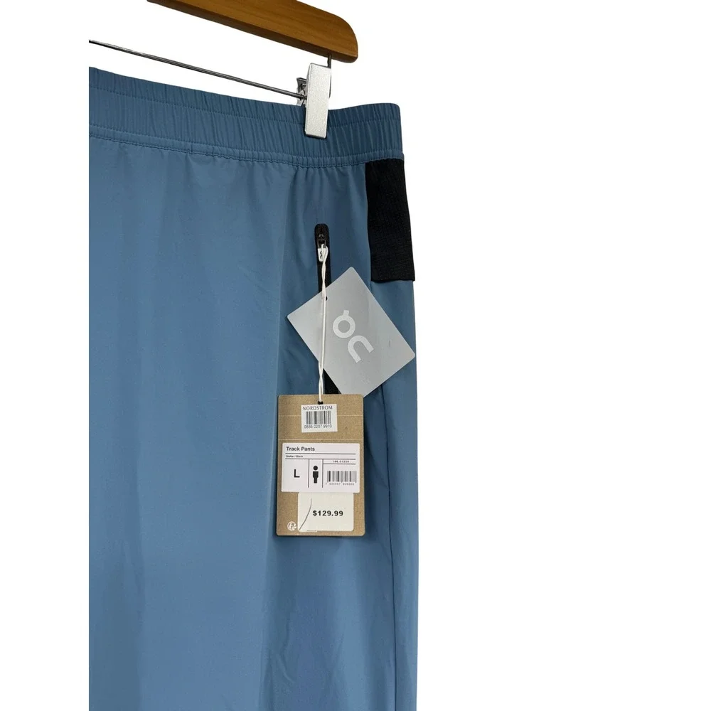 On Running Track Pants Mens Large Stellar Blue Black Joggers NWT READ
